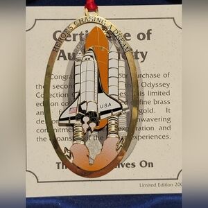 Nasa Odyssey Space Shuttle Christmas Ornament